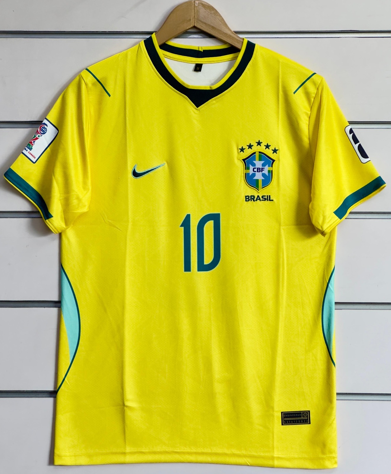 BRAZIL 2025-26 HOME NEYMAR JR (EMBROIDERY LOGOS) view 3