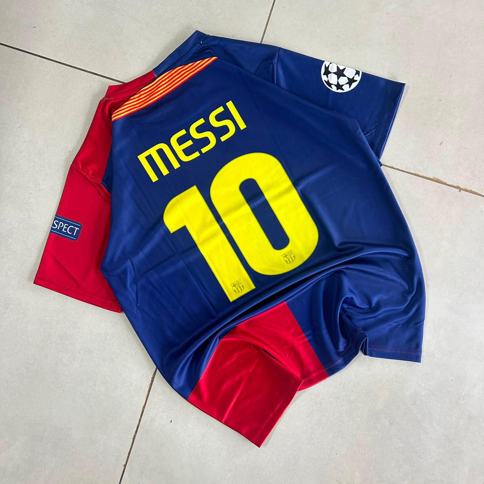 BARCELONA RETRO 2008-09 HOME MESSI view 3